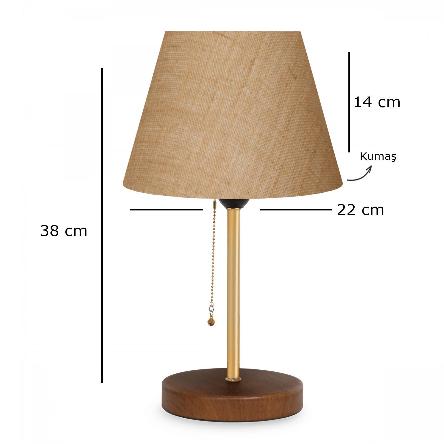 Stona lampa AYD-3137 Krem