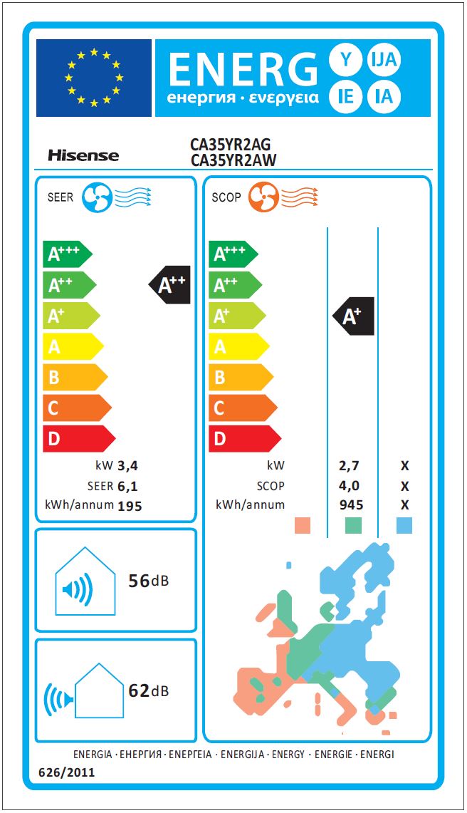 Hisense Easy Smart WiFi 9K Inverter klima