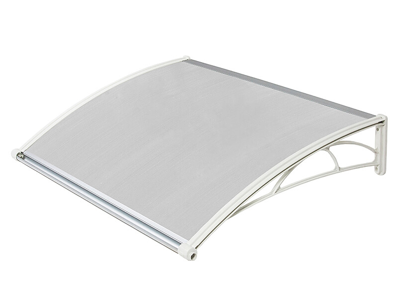 Nadstrešnica Za Vrata 82x150cm Bela Baza Ploča Providna 6mm