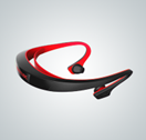 READY2MUSIC Headset In Ear BT Runner2, black-red
