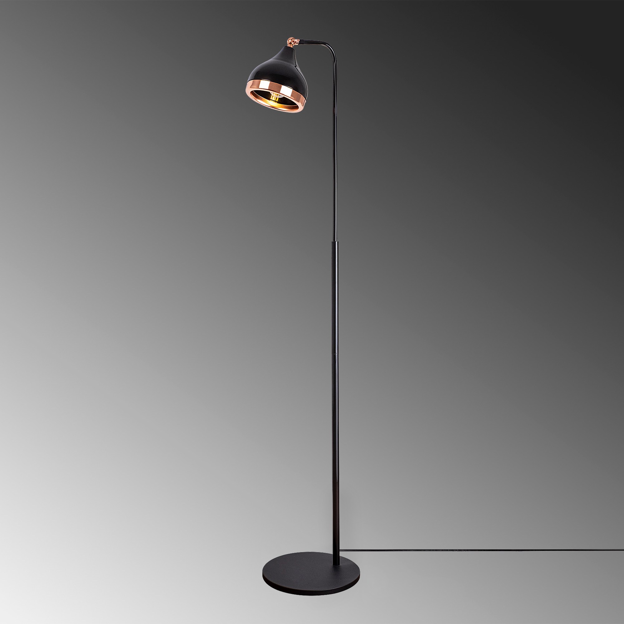 Podna lampa Yıldo - NT - 146 Crna, Bakarna