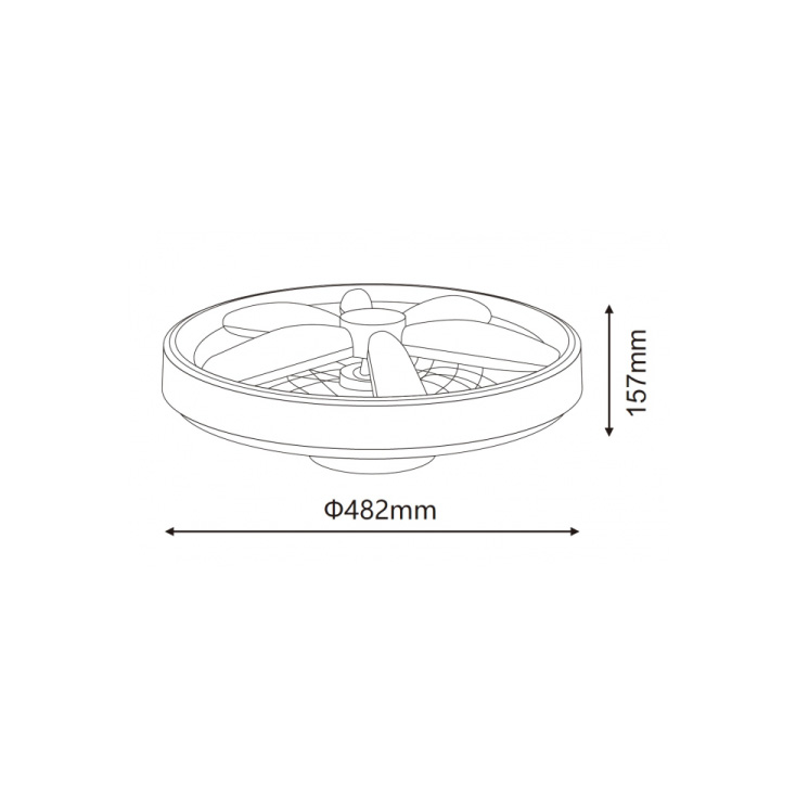 LED plafonjera sa ventilatorom