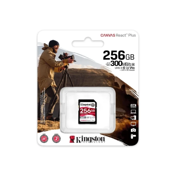 SD Card 256GB Kingston Canvas React Plus SDR2/256GB