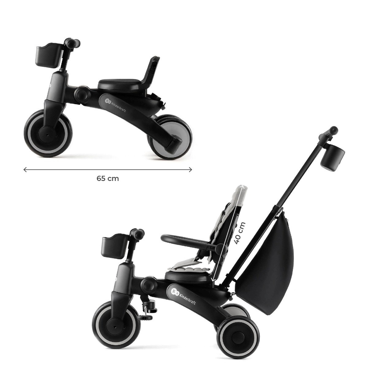 KINDERKRAFT TRICIKL JAZZ 2 GREY