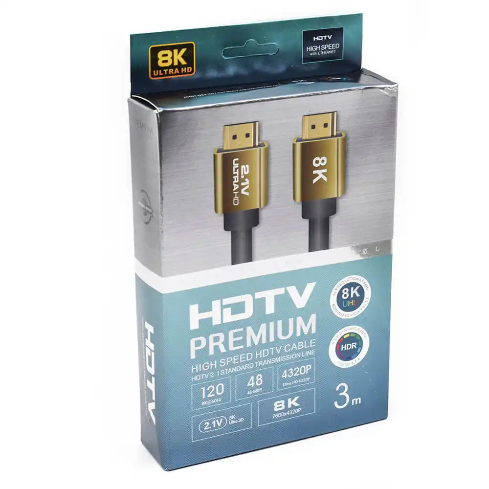 Kabl HDMI M/M 2.1 8K 3m Velteh KT-HK2.1-3M