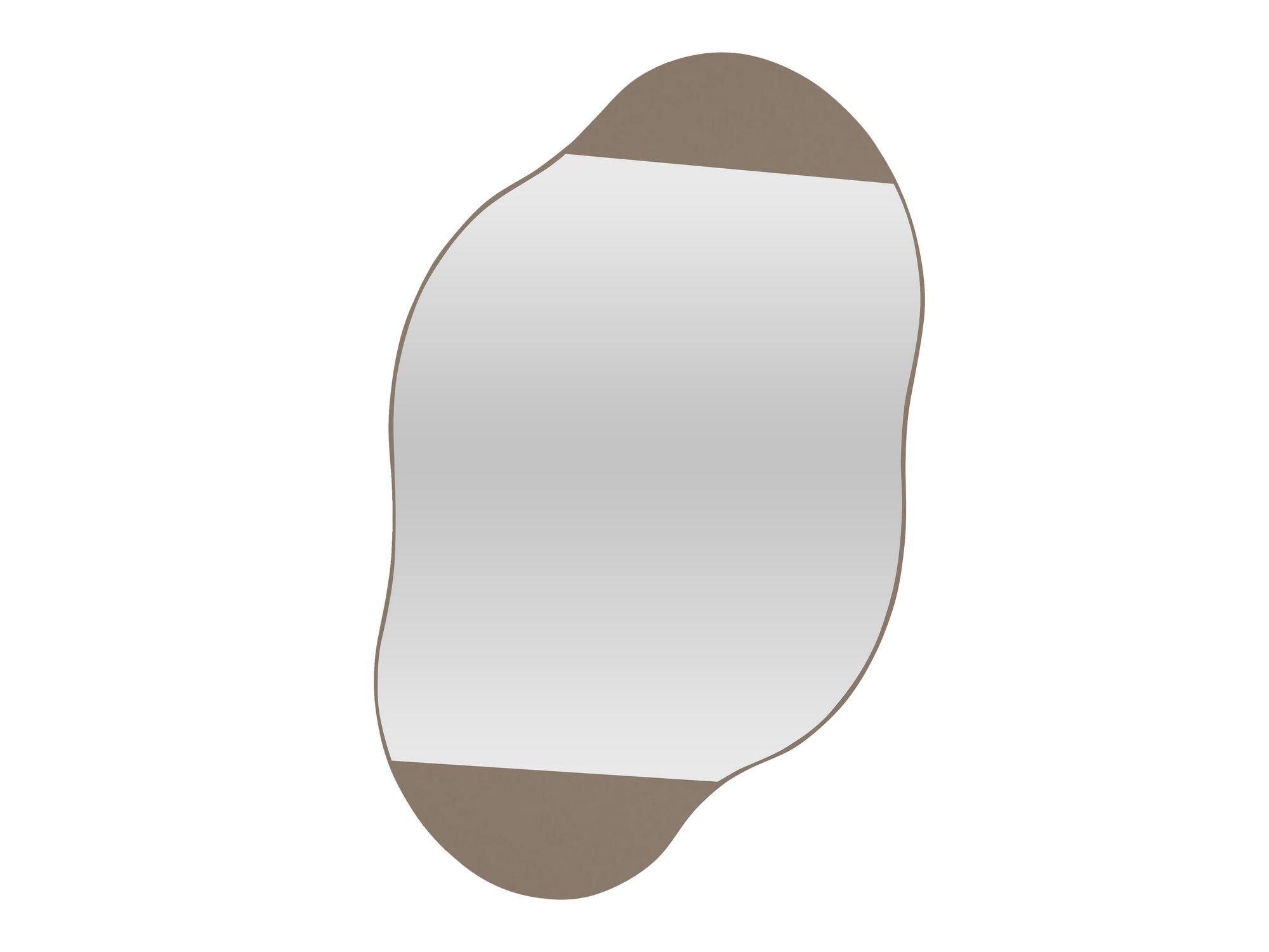 Kupatilski ormarić Cloud Storage Bathroom Wall Mirror - Svetla moka