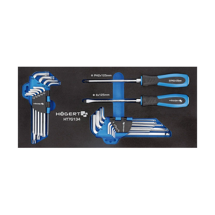 ORGANIZATOR EVA SET ODVIJAČA IMBUSI HEX I TORX 20 KOM HÖGERT® HT7G134