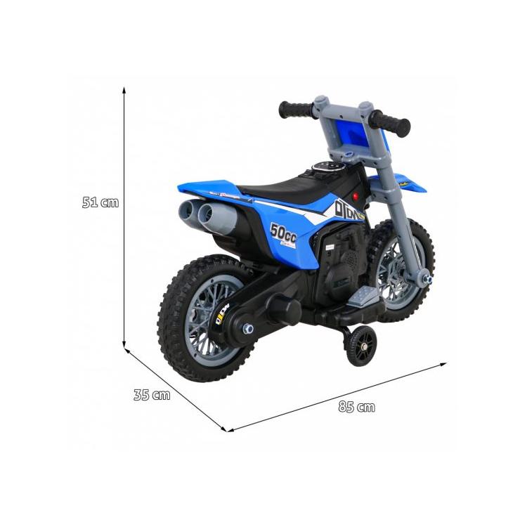 GO CART SUPERMOTO WB1288B BLUE – Dečiji Motor na Akumulator 6V