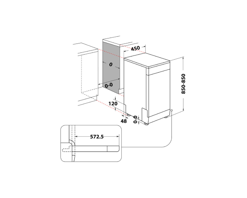 WH6FB10BS7A0X mašina za pranje sudova - 45cm