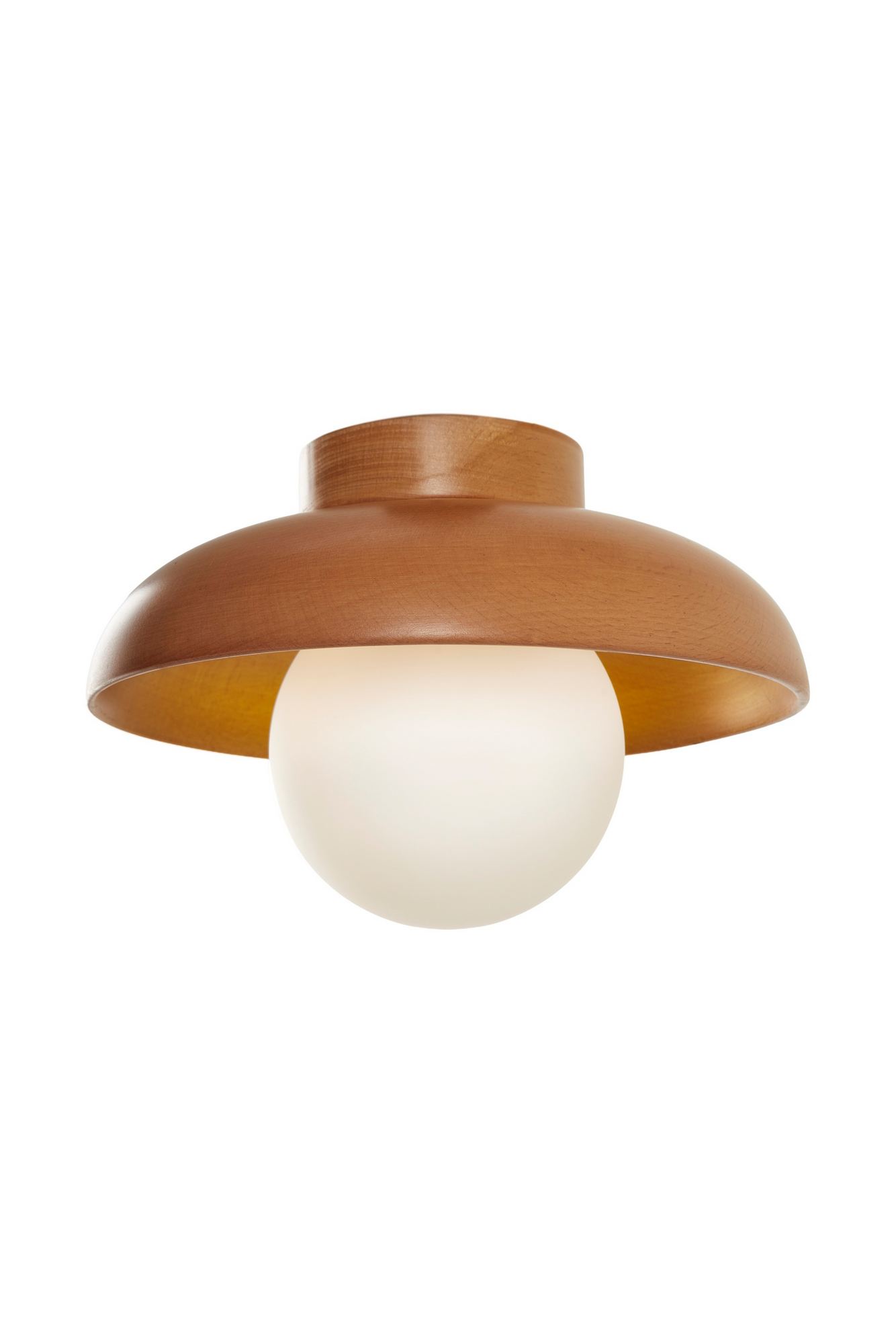 Zidna lampa Hant-T - Hrast, Bela