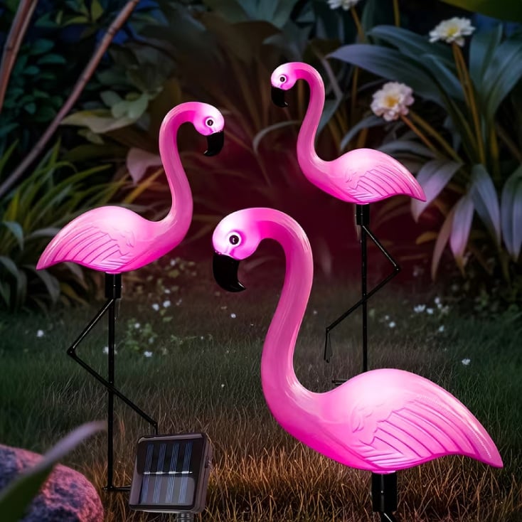 Solarna baštenska lampa "flamingo" - 3 kom.