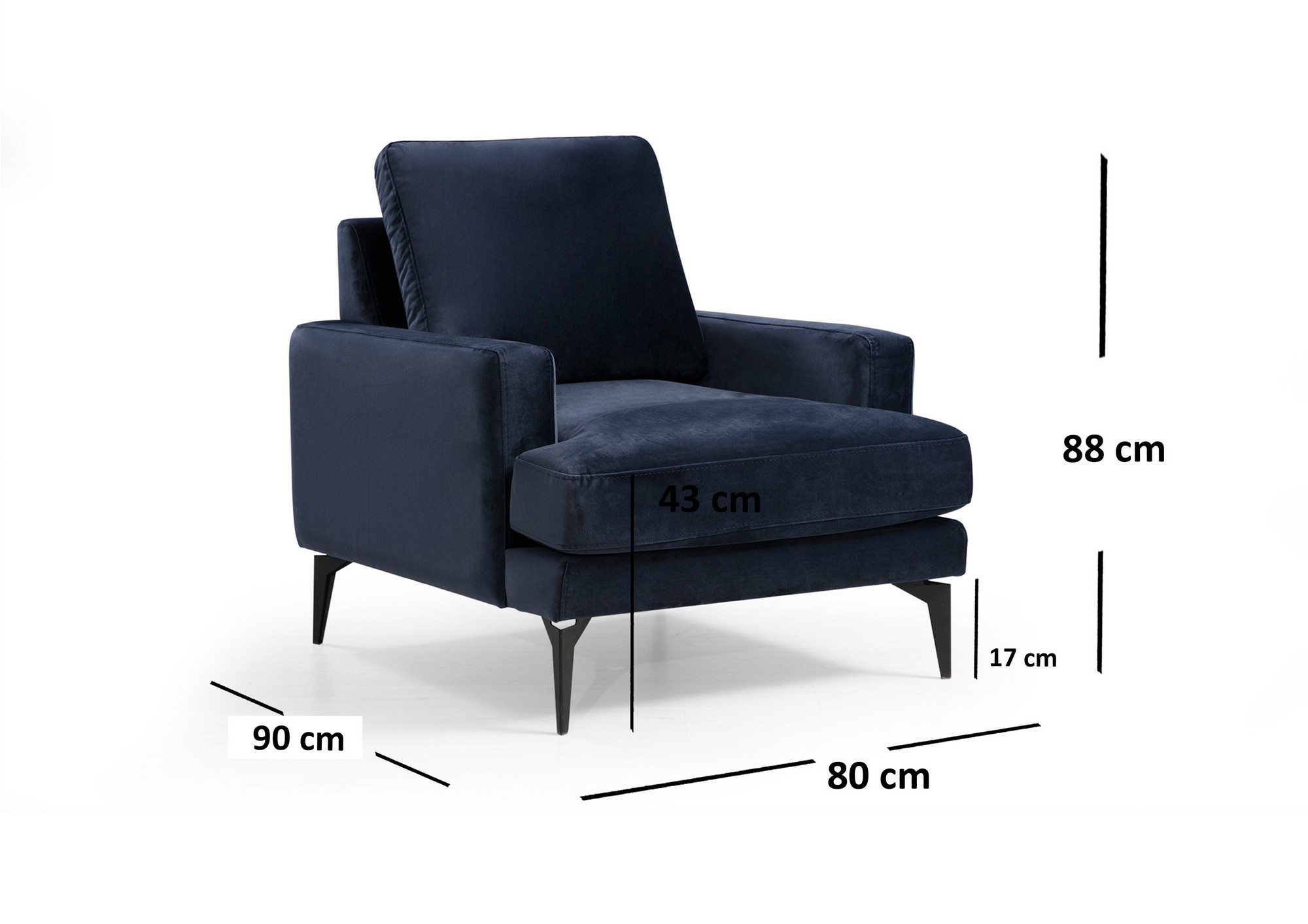 Fotelja Papira Armchair - Teget