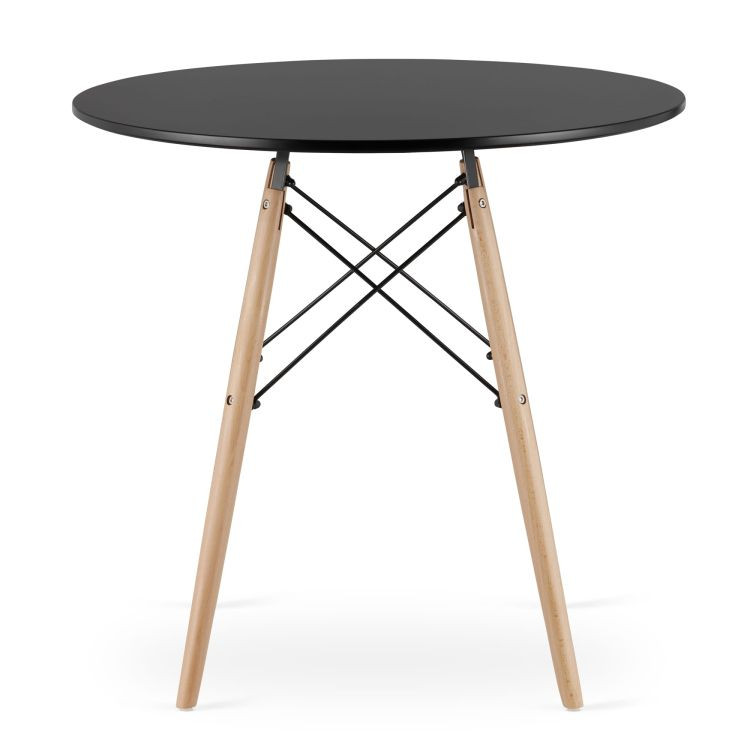 TORINO OKRUGLI STO 80 cm BLACK