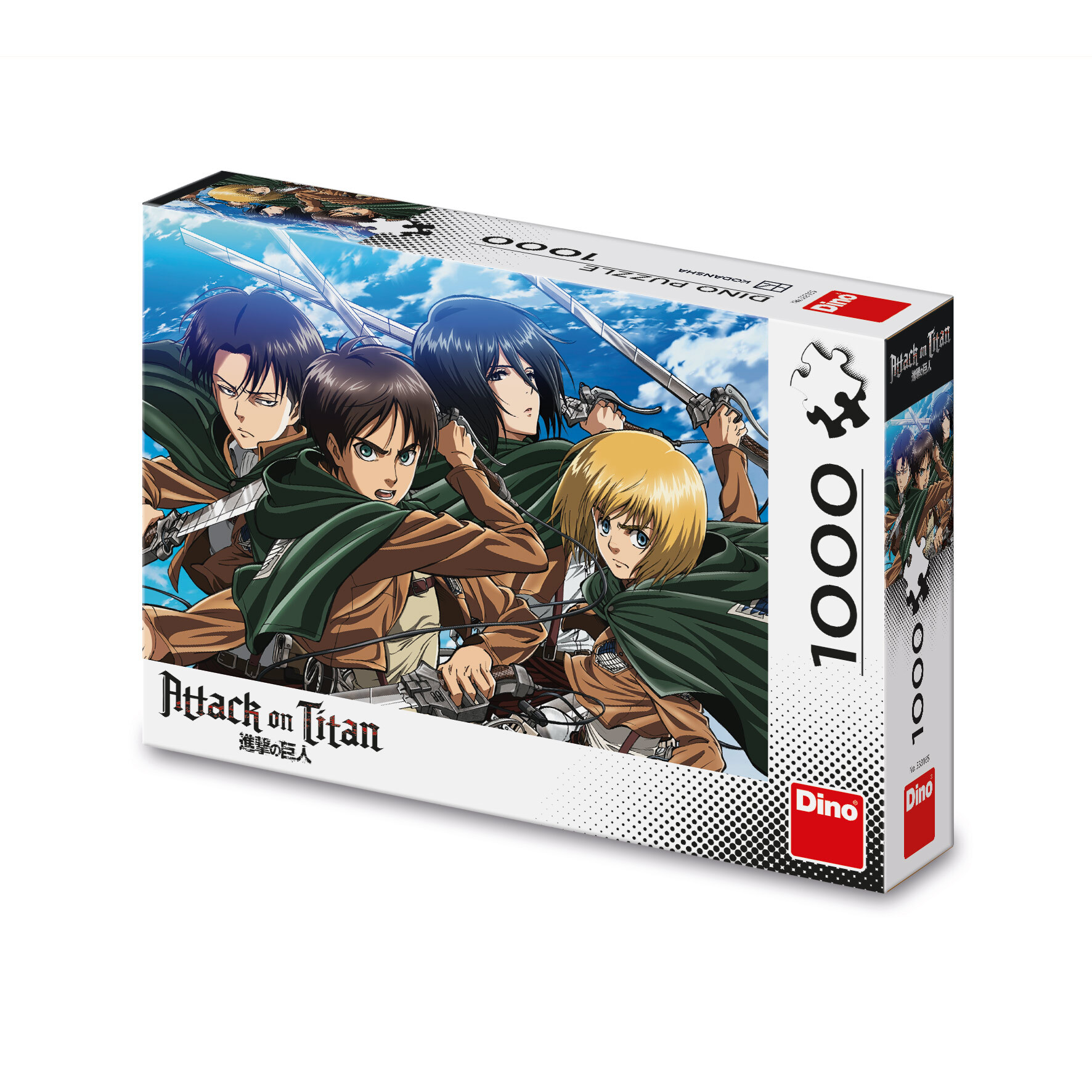 DINO ANIME: NAPAD NA TITANA PUZZLE SET 1000 DELOVA