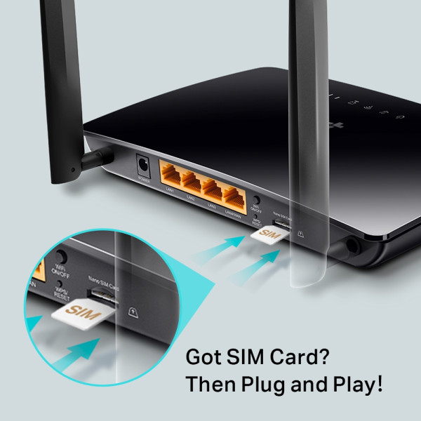 4G Router TP-LINK Archer MR400 AC1200/4GLAN/SIM slot