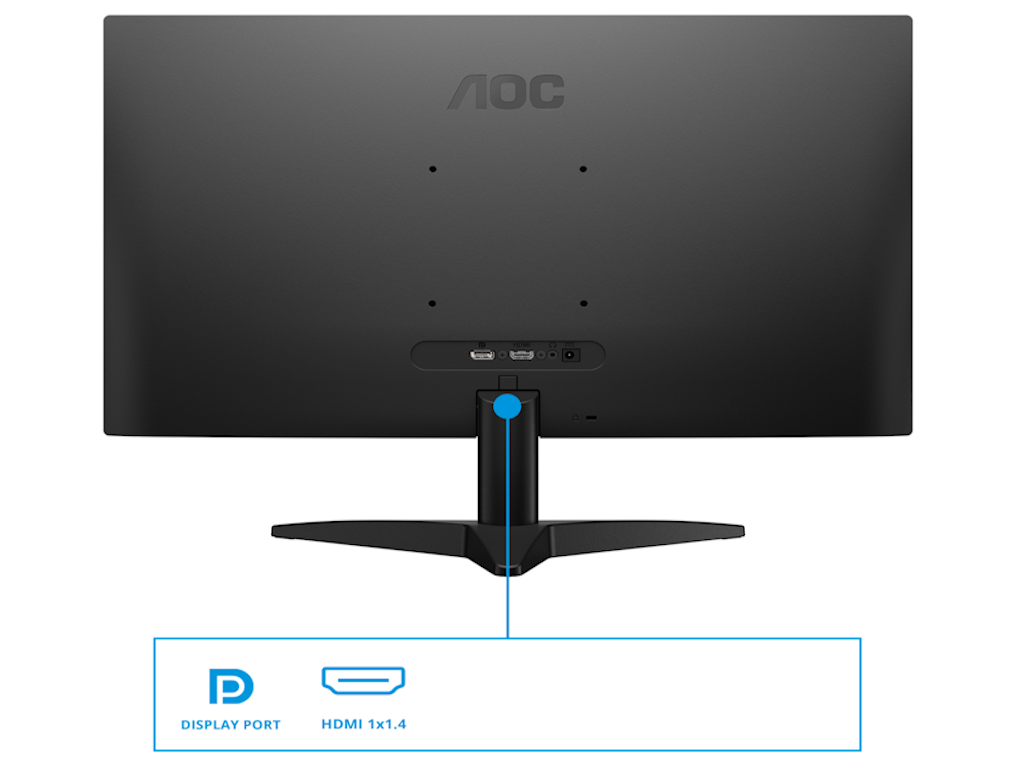 Monitor AOC 24B36X  23.8"/IPS/1920X1080/144Hz/0.5ms MPRT/HDMI,DP/Adaptive sync/VESA/crna