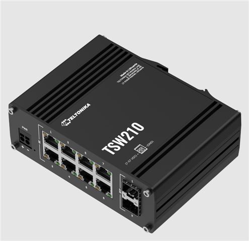 Industrijski switch Ethernet/2 SFP ports TSW210, Teltonika