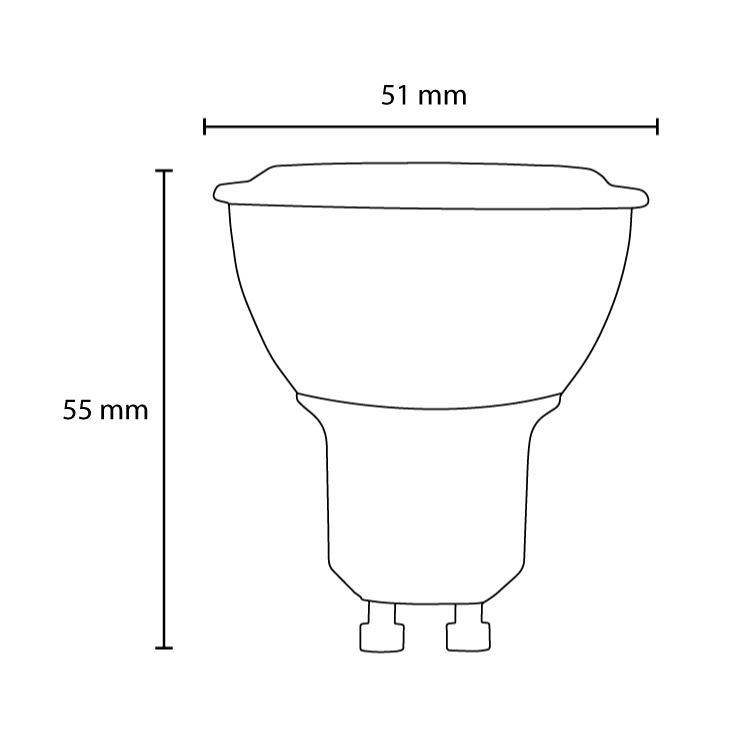 LED sijalica 3200K 2.8W GU10 OSRAM