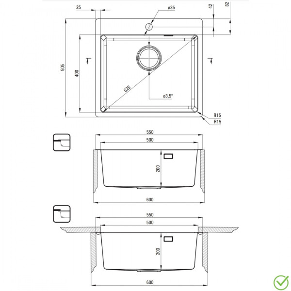 Deante sudopera Olfato ZPO R10B