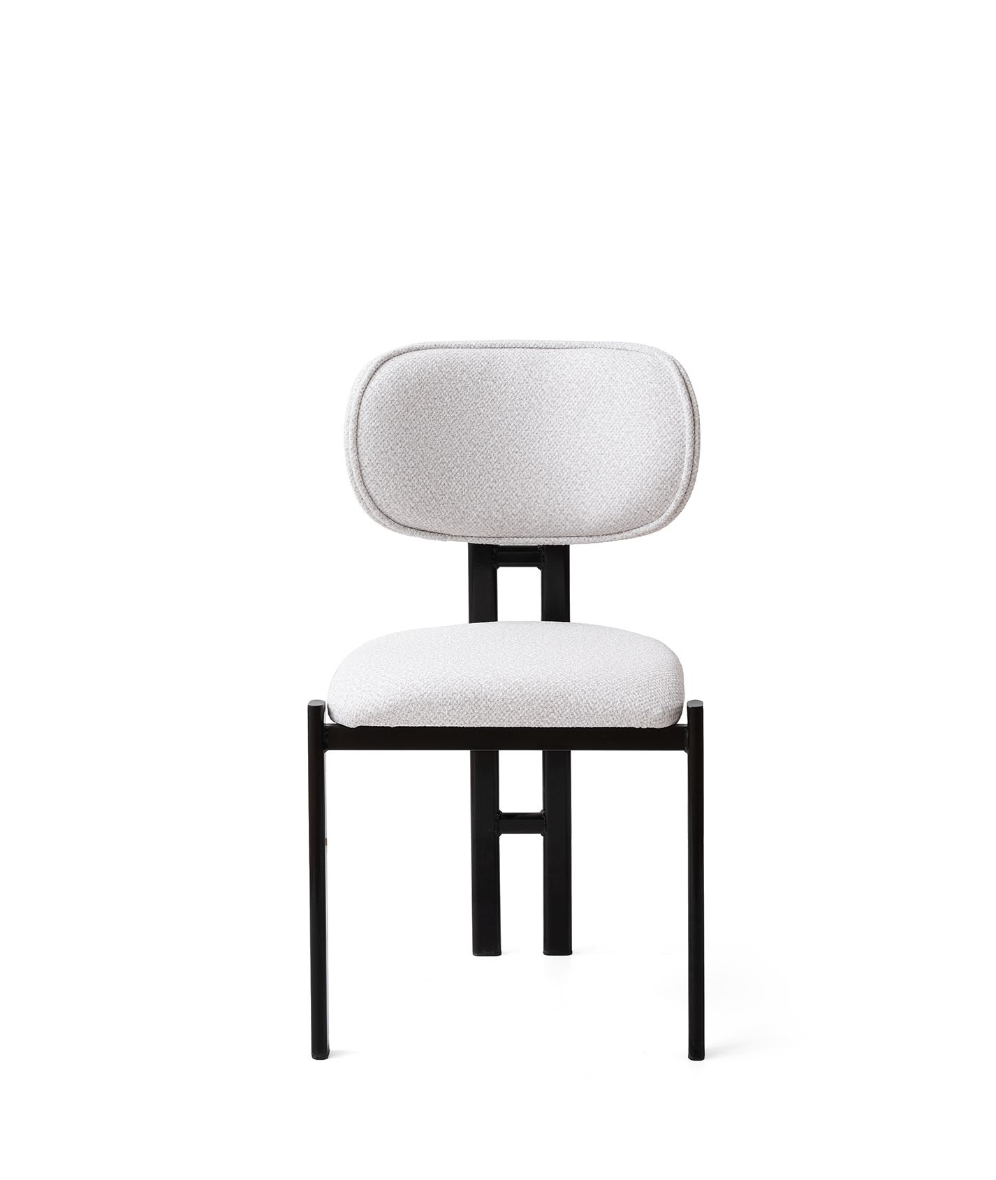 Set stolica (2 komada) Muriz - 4968 Prljavo bela, Crna