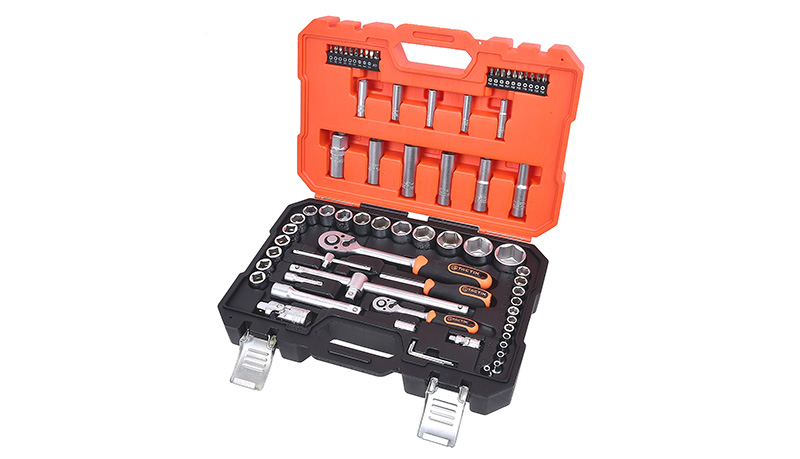 TACTIX Set 37 del. nasadnih ključeva sa čegrtaljkama 1/4" i 1/2" HEX/mm