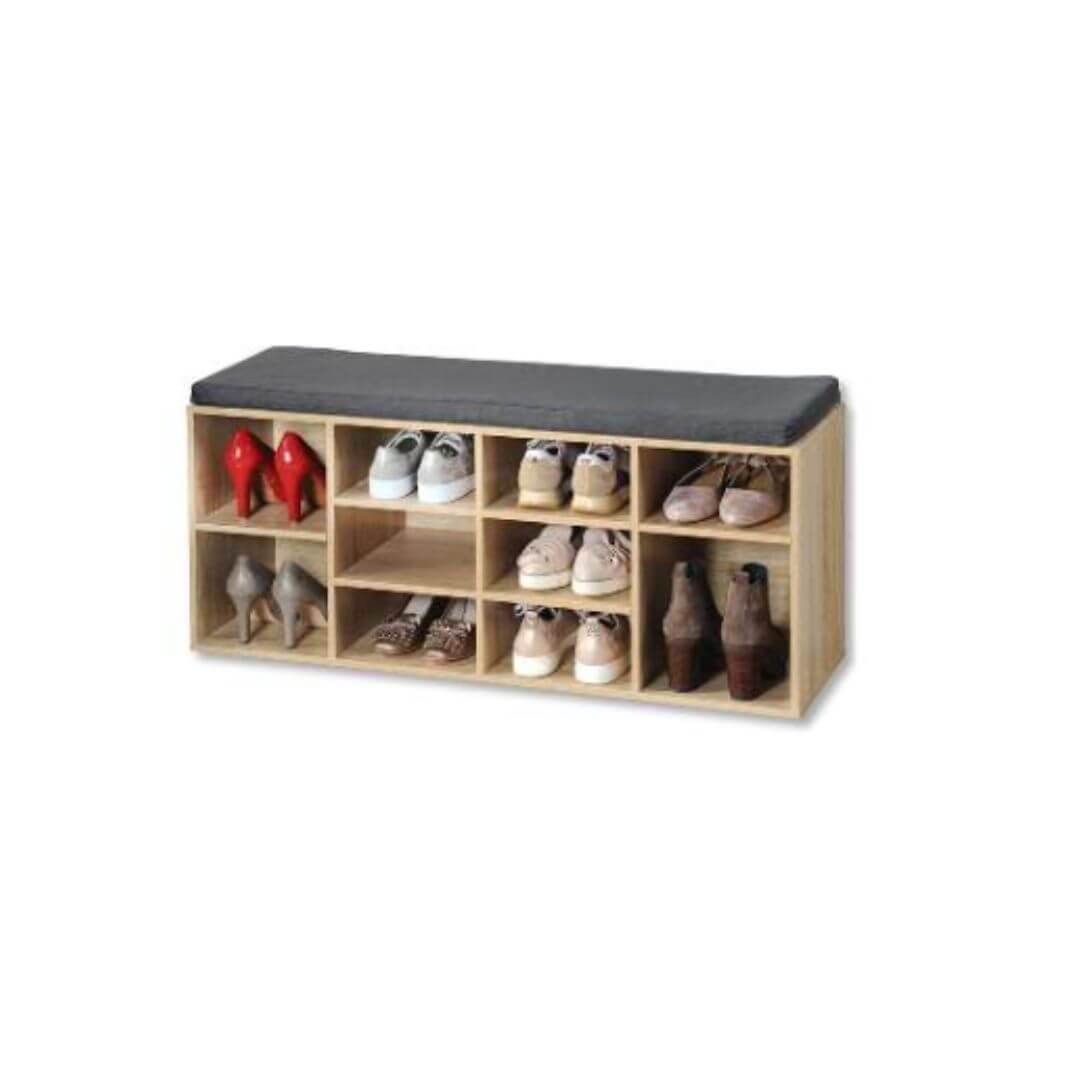 KESPER KSP15920 Drveni Cipelarnik Hrast Sa Jastukom Za Sedenje 103X48X29,5CM