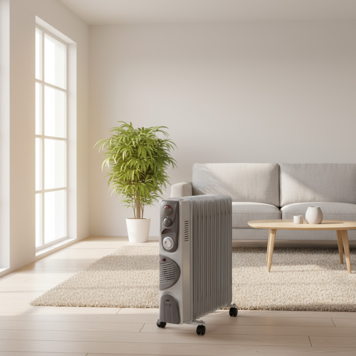 PROSTO uljani radijator 11 rebara sa ventilatorom