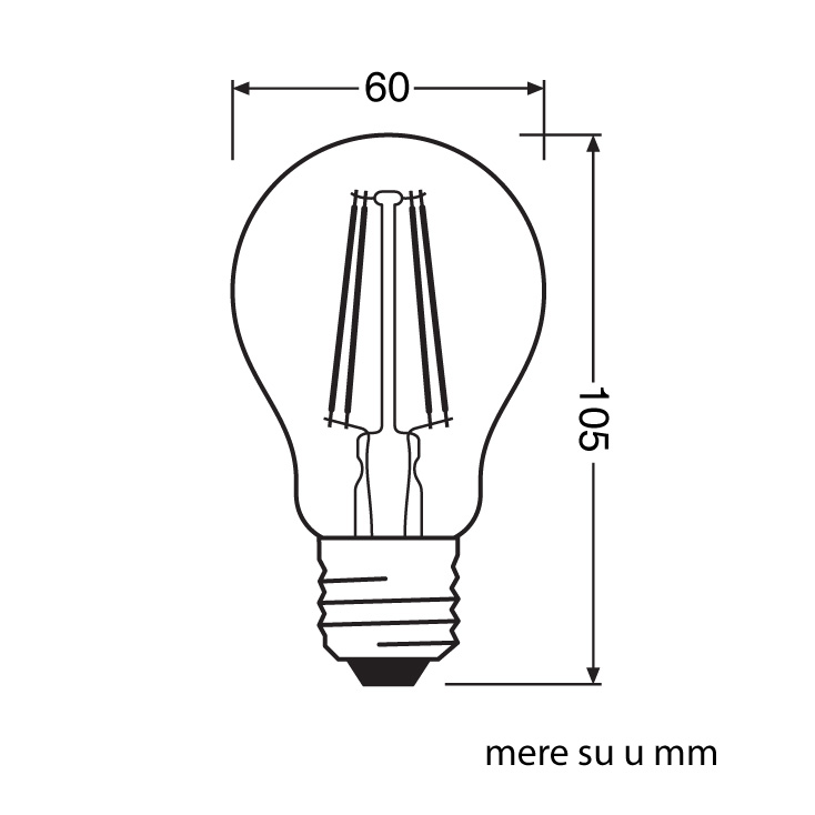 Dekorativna retro sijalica 7W OSRAM