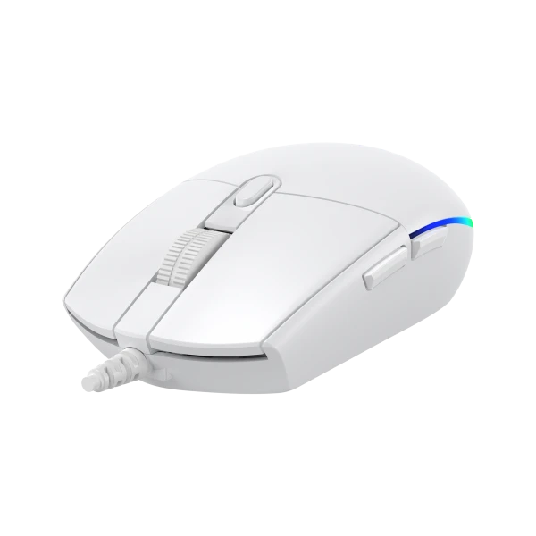 Miš Baracuda CRAB 3600DPI/6D/Optički/RGB/Bela