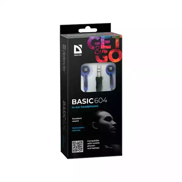 Slušalice bubice Defender Basic 604, crno plave