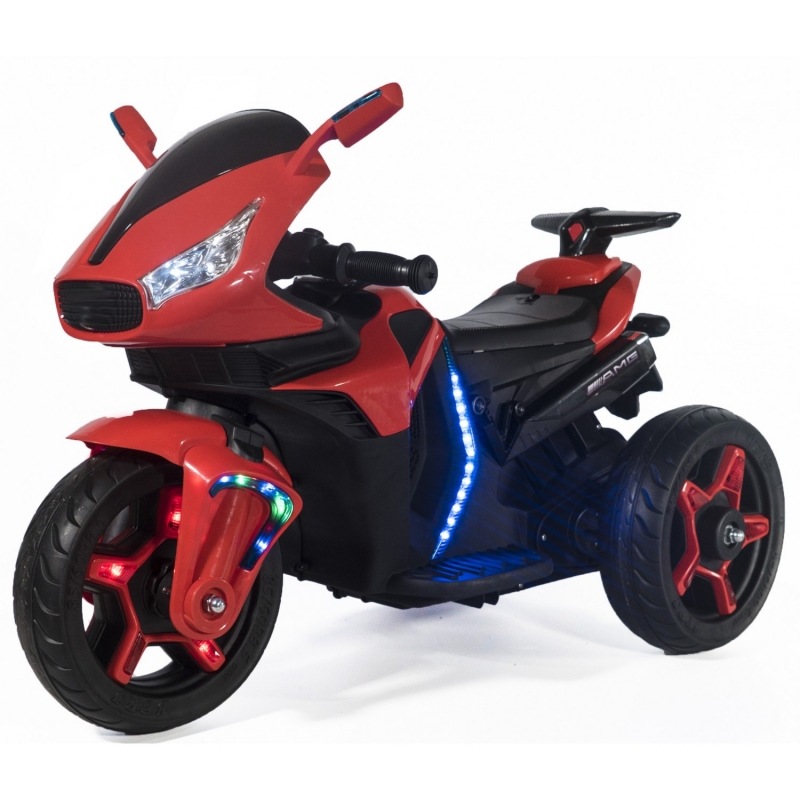 Dečiji akumulatorski motor 3 (beli, crveni)