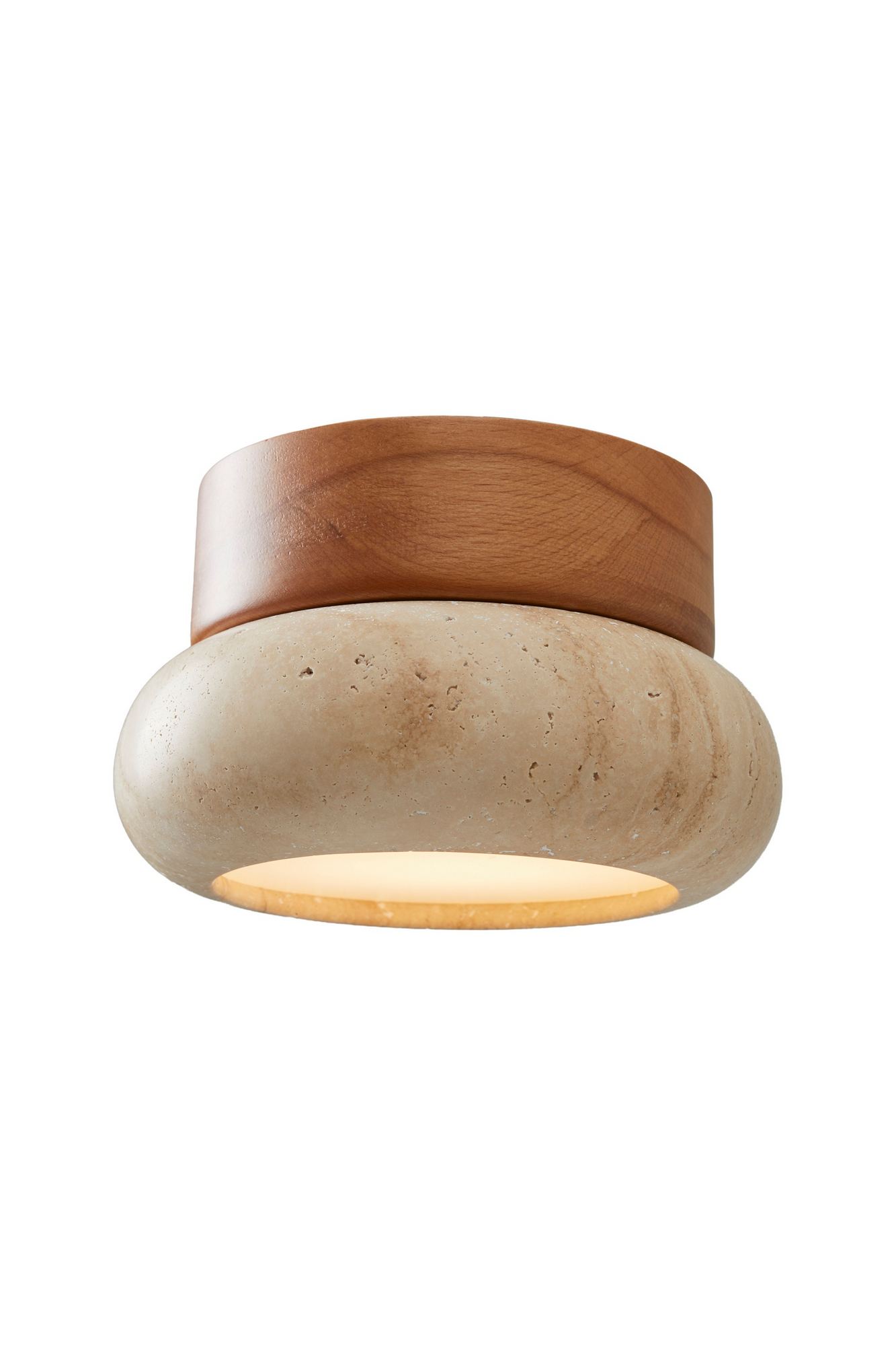 Zidna lampa Worm-S - Hrast, Bež