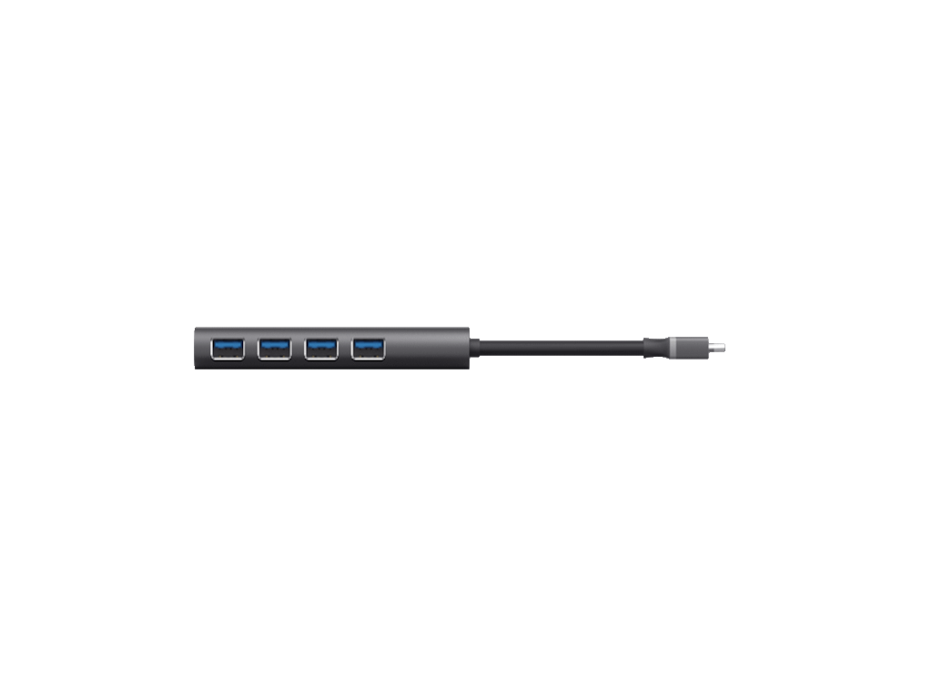 Adapter TRUST HALYX USB HUB-3.2/4xUSB/siva