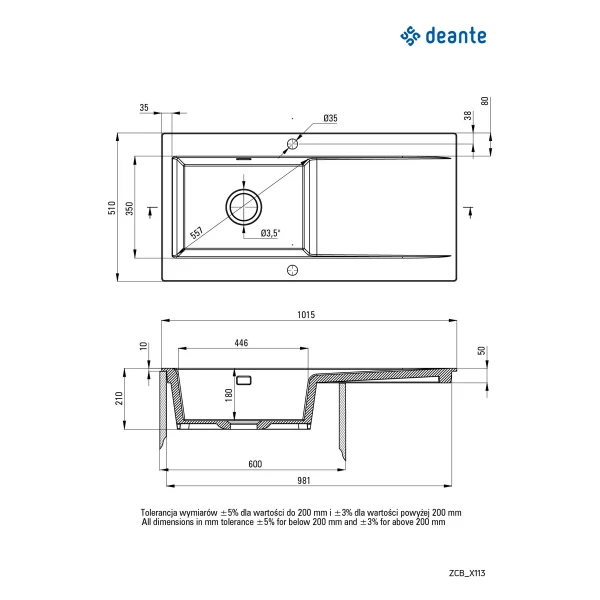 Deante sudopera Sabor 101/CP/O