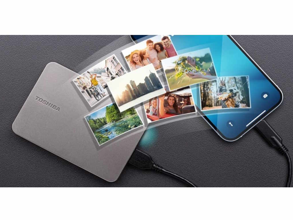 Hard disk Toshiba Canvio Flex HDTX220ESCAAH eksterni/2TB/2.5''/USB 3.2 warm silver