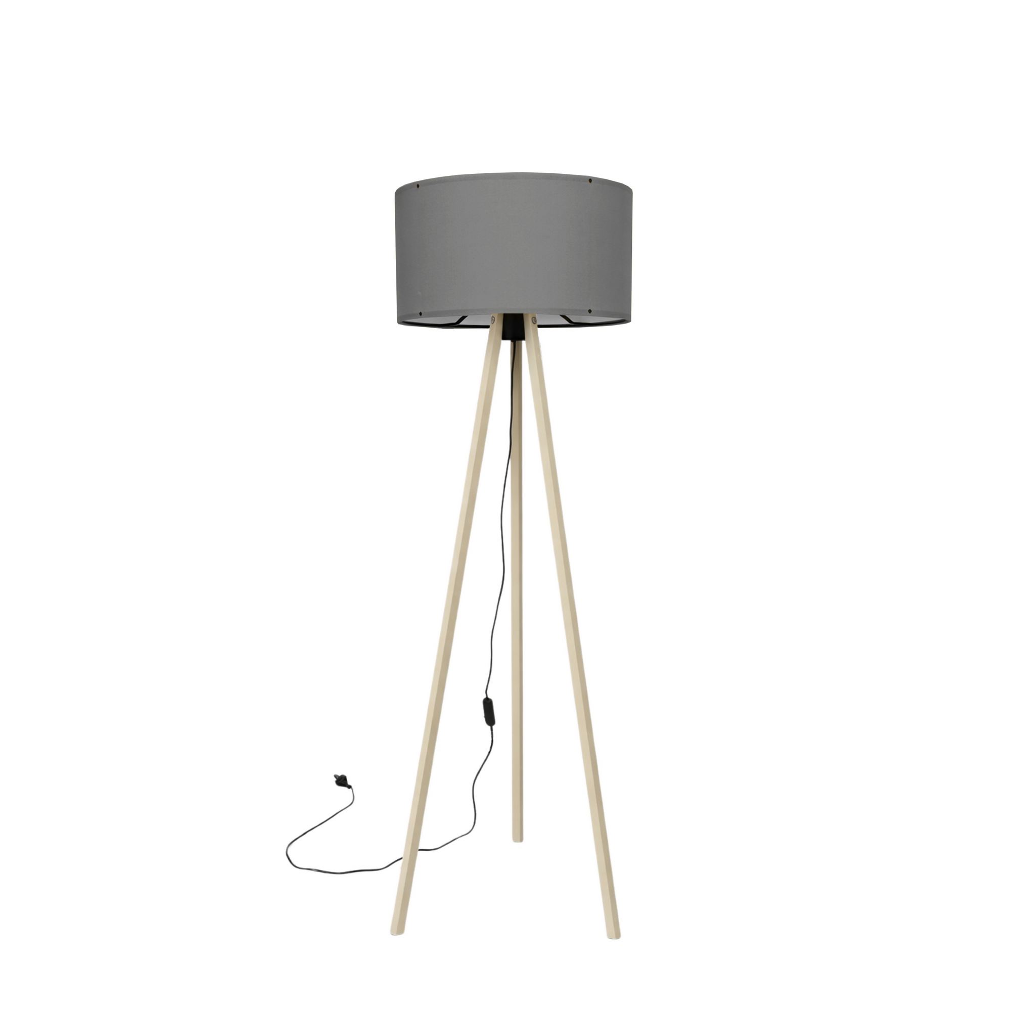 Podna lampa AYD-1522 Siva, Hrast