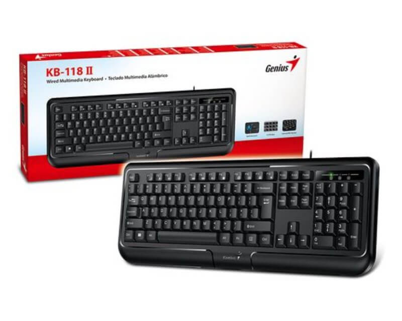 GENIUS Crna Tastatura KB-118 II USB US