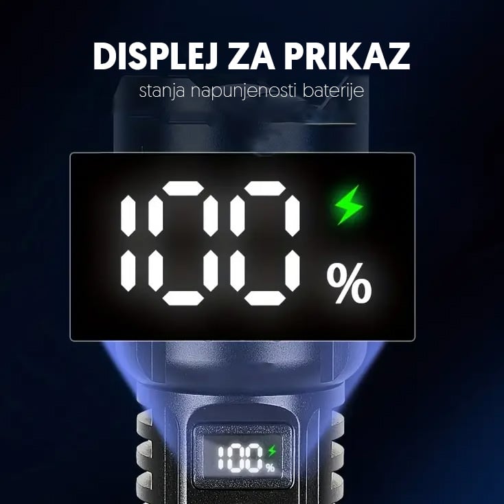 Ručna LED lampa, WHITE LASER LED 1800mAh