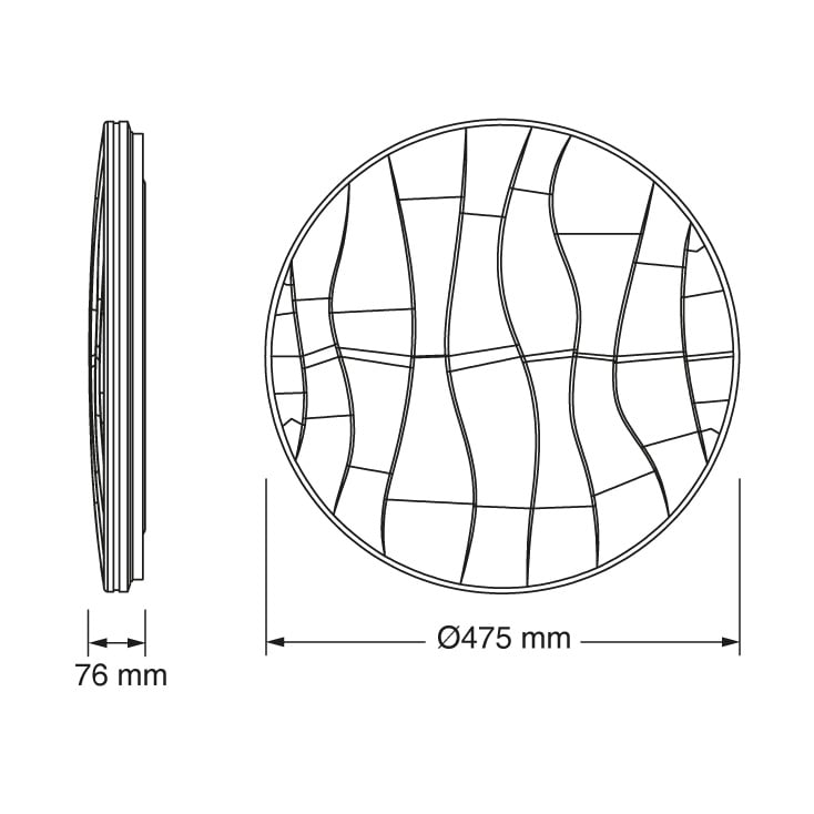 OSRAM LED plafonjera 47.5cm 48W 4000K IP20 bela