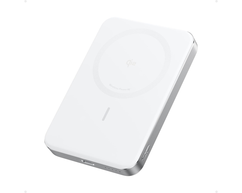 MagGo 10000mAh, 15W, magnetno bežični power bank, beli
