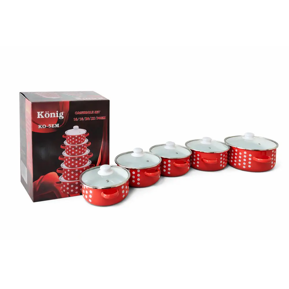 Keno Set emajliranih šerpi KO-5EM