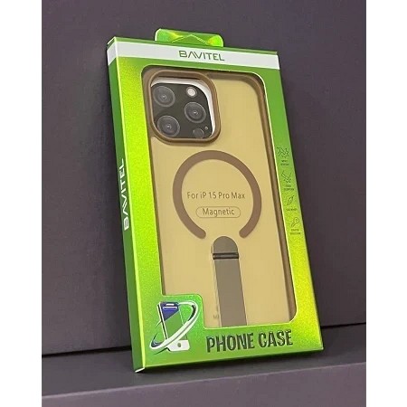 iPhone 15 Pro Max Bavitel MagSafe sa naslonom braon