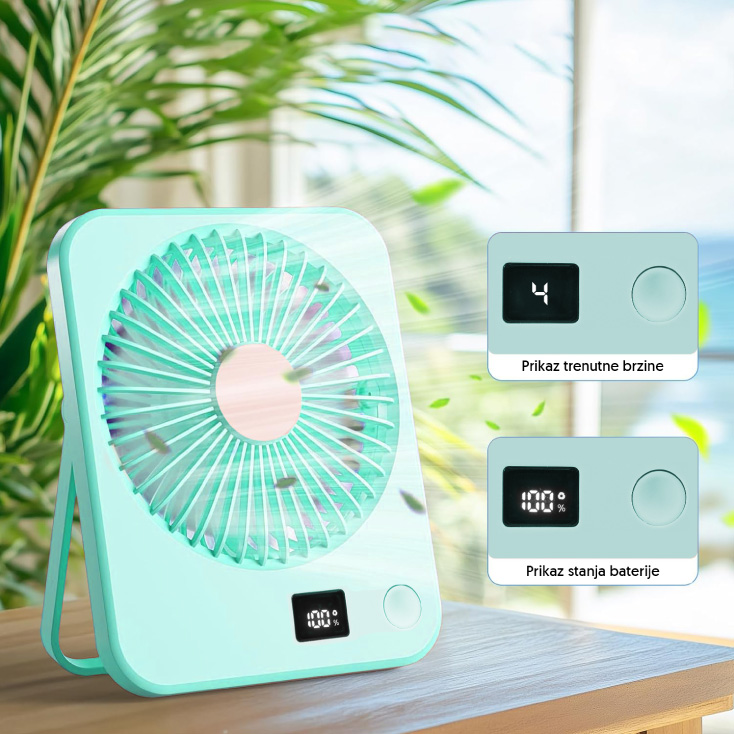 Stoni USB mini ventilator sa displejem
