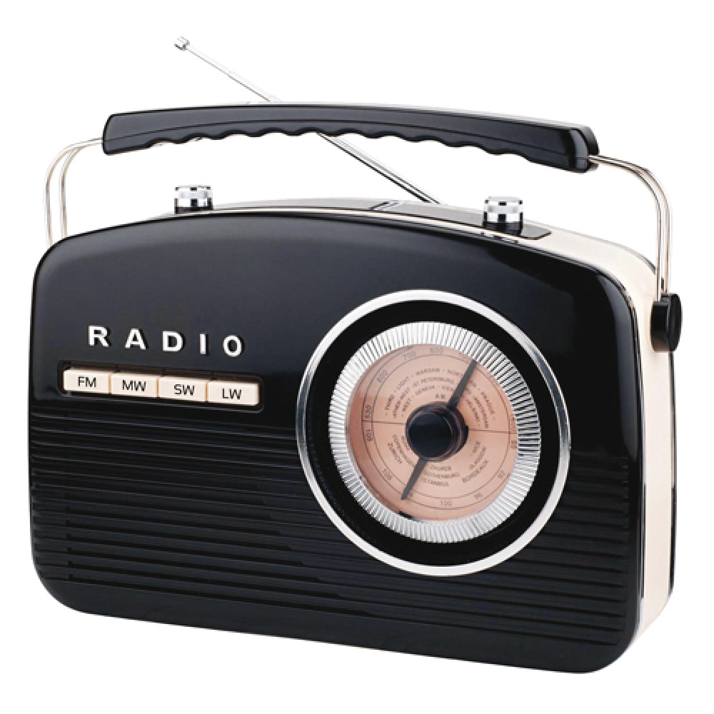CAMRY CR1130 RETRO RADIO CRNA BOJA