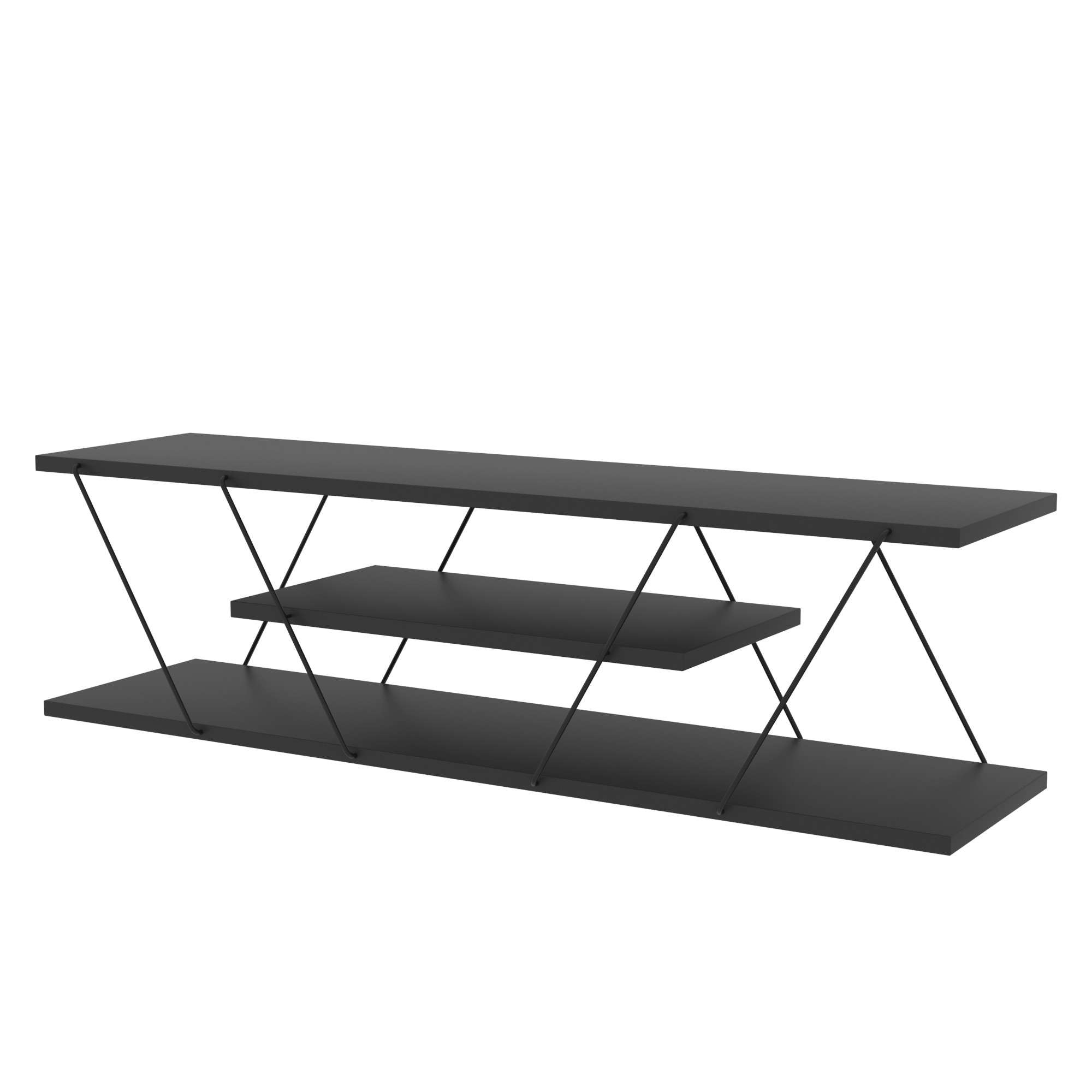 TV komoda Canaz v2 - Antracit, Siva
