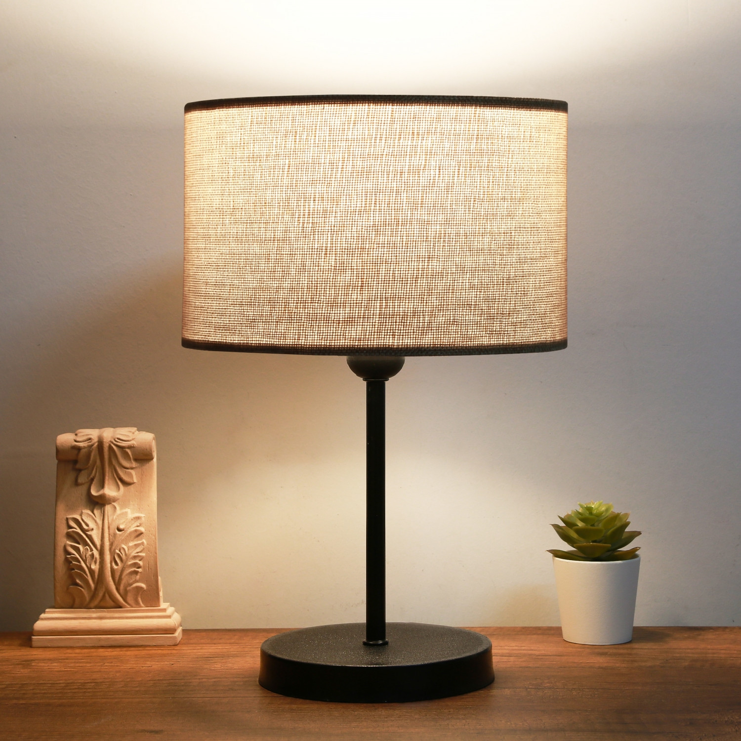 Stona lampa AYD-2848 Bež, Crna