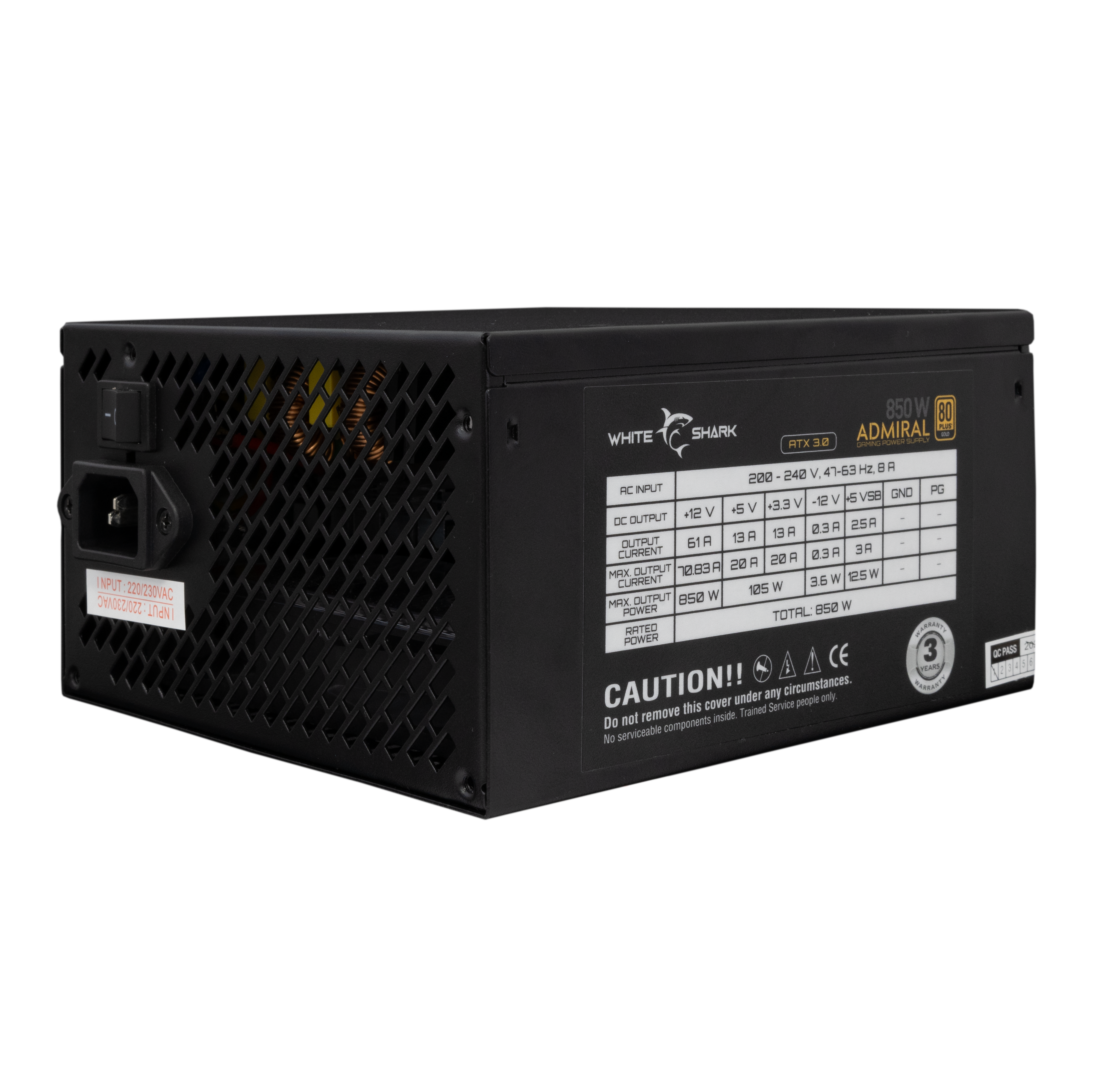 WS GPSU-850W ADMIRAL 850W 80+ GOLD Full Modular