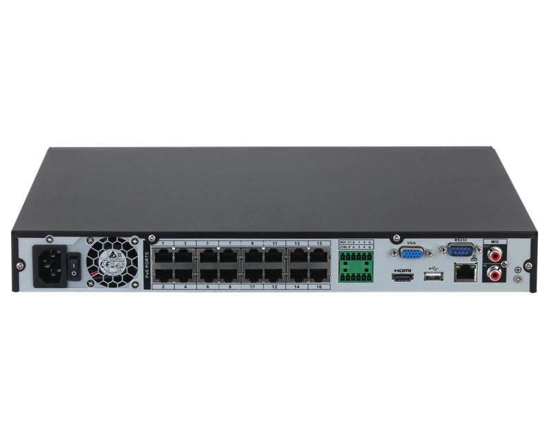 NVR4216-16P-4KS3 16CH 1U 16PoE 2HDDs Lite + Network Video Recorder
