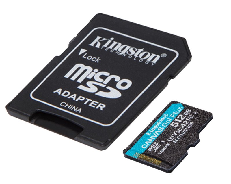 Memorijska kartica U3 V30 microSDXC 512GB Canvas Go Plus 200MB/s A2 + adapter SDCG4/512GB
