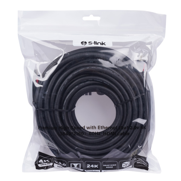 Kabl S-link Sl-HDM4K15 HDMI na HDMI M/M v2.0 4K/60Hz 15m